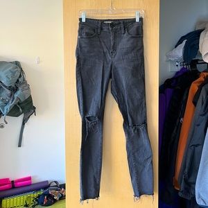 Madewell skinny ripped jeans size 26
